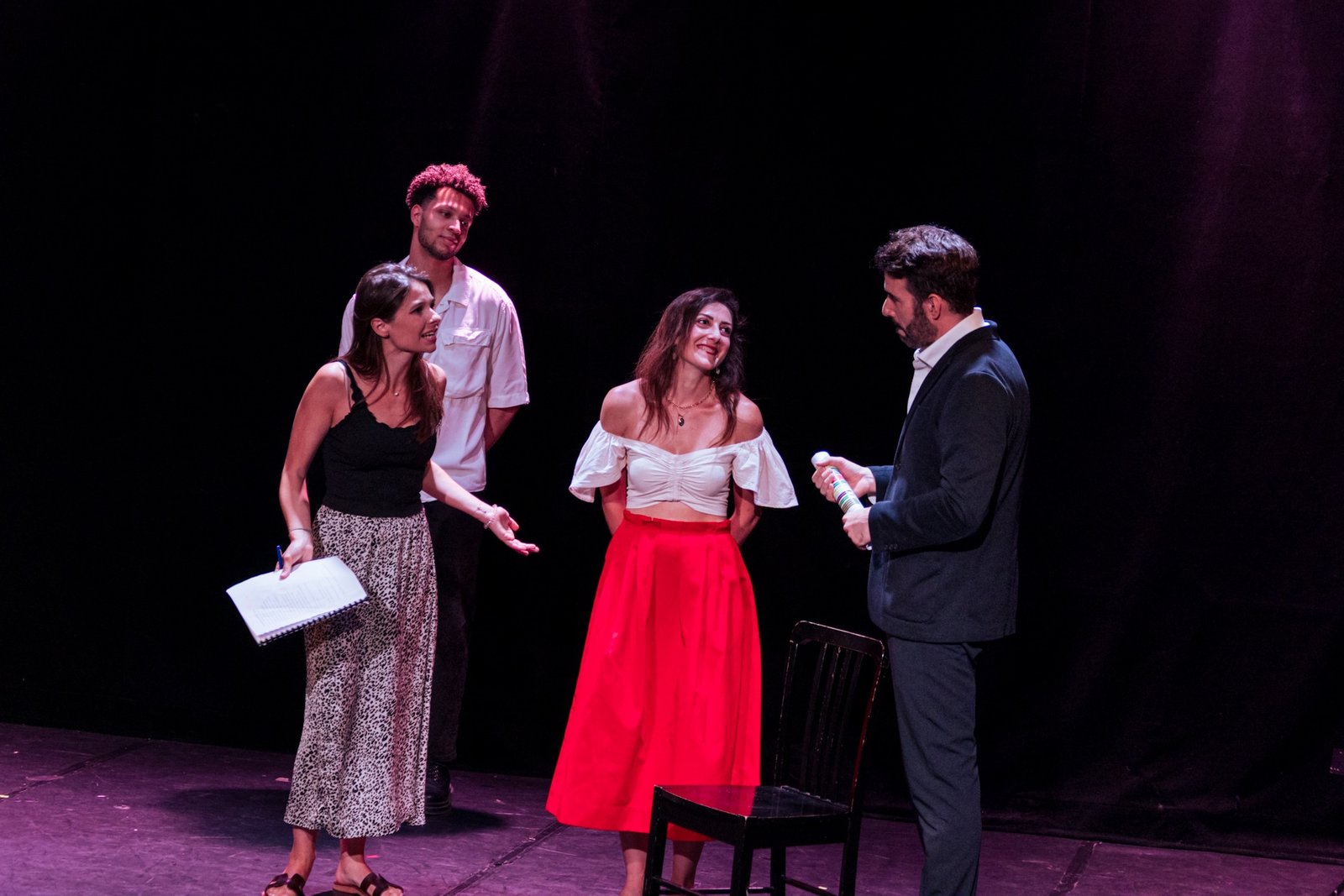 Les élèves de Rémi sur scène lors de leur spectacle de fin d'année